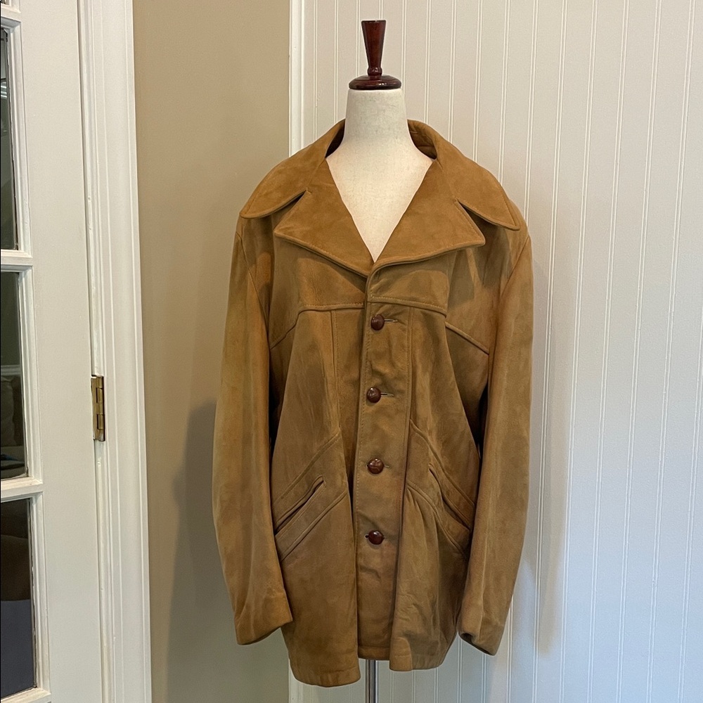 McGregor Men's Tan Suede Military Field Jacket